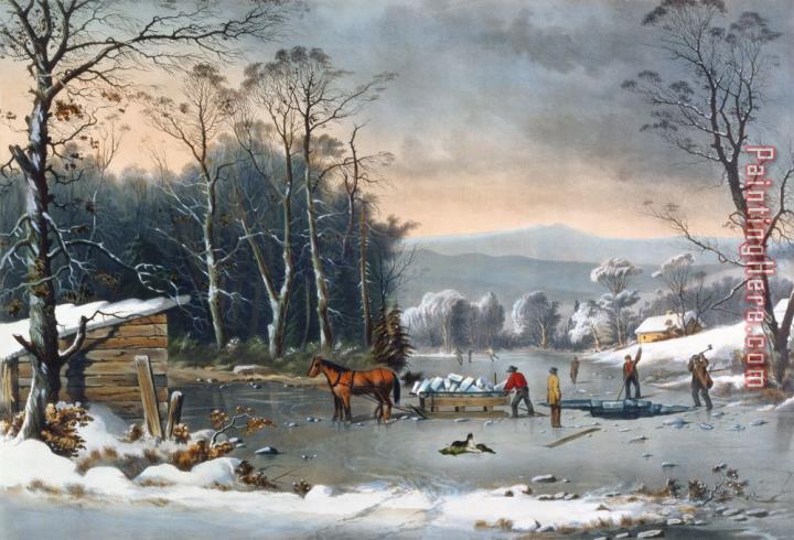 Currier and Ives Winter in the Country